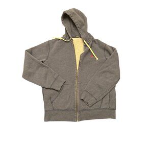 Polo Ralph Lauren Mens Full-Zip Hoodie Jacket Size L Blue Cotton Blend